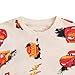 Disney Cars Lightning McQueen Boys Short Sleeve T-Shirt for Toddler and Big Kids Beige
