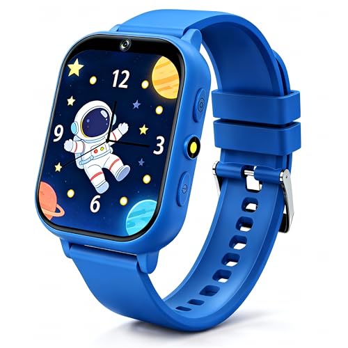 KALINCO Kids Smart Watch, 30+ Games Camera Video Pedometer Kids Watch, Music Player, Alarm, Audiostory, Torch, Step Counter, Educational Toys for Children Age 5-12