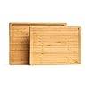 Smirly bamboo cutting boards for kitchen wood board set of 2 wooden kitchen chopping  urban country home decor