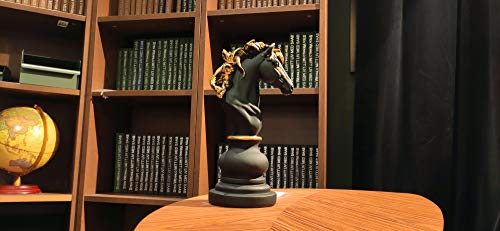 Looyar Three Pack Chess King Queen Knight Statue Sculpture Ornament Collectible Figurine Craft Furnishing For Home House Decoration Office Desk Table Wine Cabinet Arrangement Gift #TOP6