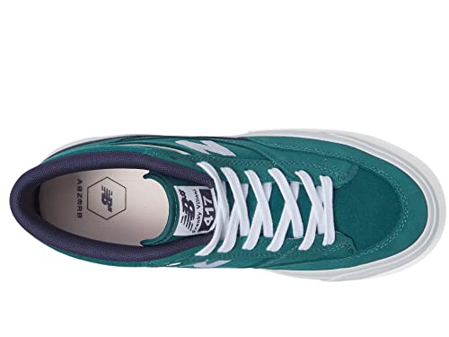 New Balance Franky - 417, azul-petróleo vintage/branco, 13 Women/11.5 Men