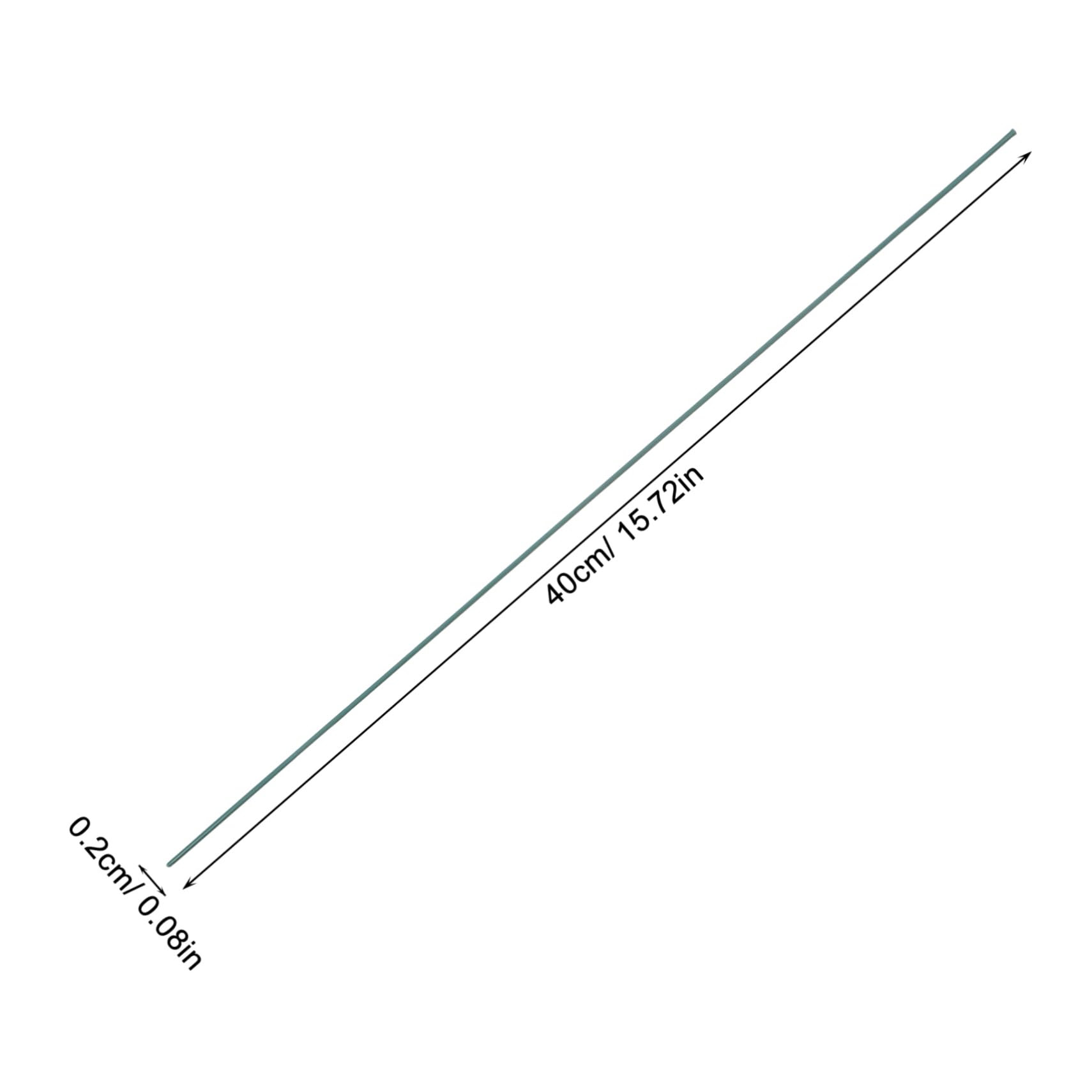 KONTONTY Flower Twisting Rod Handmade Flower Stems Strong Iron Wire for DIY Floral Creations