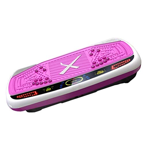 振動エクササイズマシン パワーボード 振動プレート付き スマートフィットネストレーニング用 大きな滑り止めトレーニングエリア スピーカー付き LCDスクリーンとリモコン付き 3Dテクノロジーで効果的