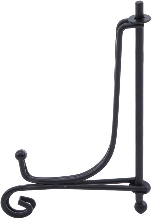 4 Inch Iron Display Stand Metal Iron Easel Plate Display Photo Holder Stand for Displaying Picture Books Decorative