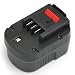 Produktbild POWERGIANT für Black Decker Akku 12V, 3,0AH NiMh Ersatzakku für Black & Decker A1712 A12 A12-XJ A12EX B-8315 BD-1204L BD1204L BPT1047 FS120B FS120BX FSB12 HPB12