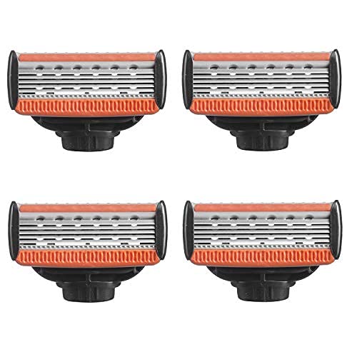 Hajamat Magnum V Shaving Razor Blades for Men (Pack of 4 Razor Cartridges) | 5 Blade Shaving Razor Refill for Men | Compatible with Magnum M 5 Blade Manual Shaving Razor for Men (B07RBPXTHB) Amazon Price History, Amazon Price Tracker