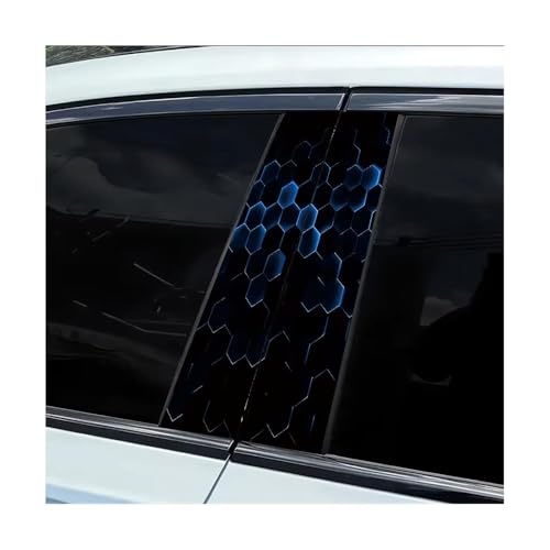 Film vinyle pour pilier B de voiture anti-rayures, kit 2 pièces nid d'abeille contre l'usure