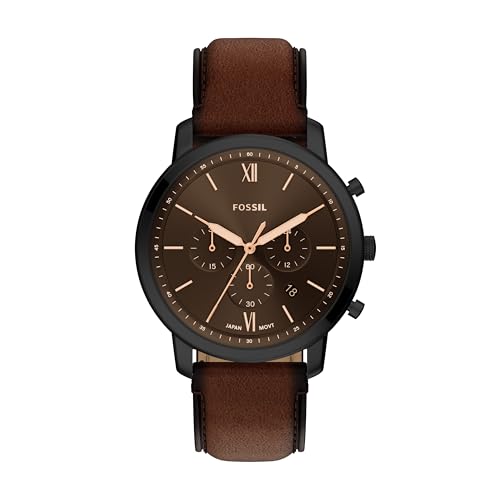 Image of Fossil Neutra Brown Quartz Leather Watch FS6163