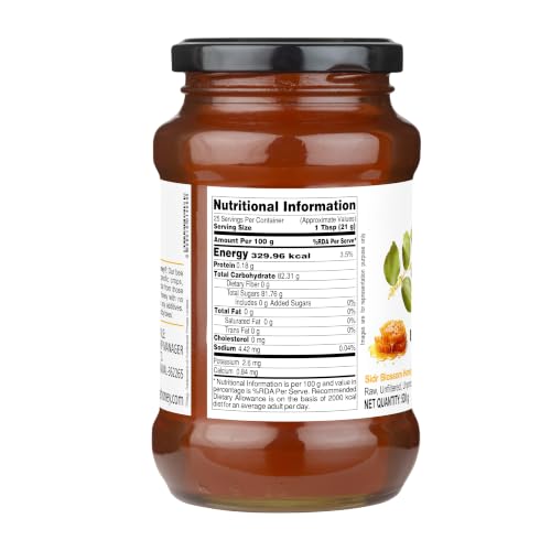 Image of INDIGENOUS HONEY Sidr Honey Organic Raw Unfiltered Pure 17.64 oz Glass Jar