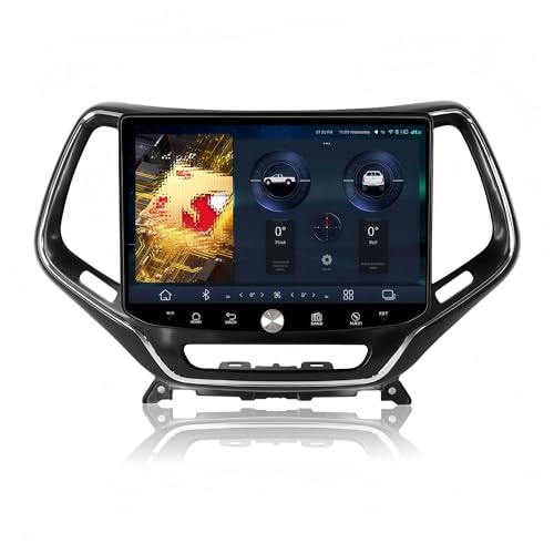 Navegación GPS para Coche Navegador GPS con CarPlay y Android 13 para Cherokee 2013-2024