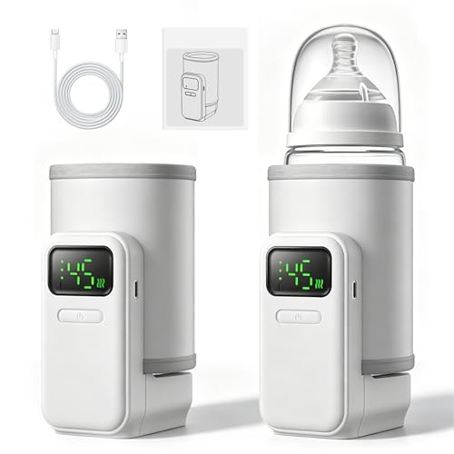 Chauffe-biberon portable écran LED contre le lait surchauffé dehors