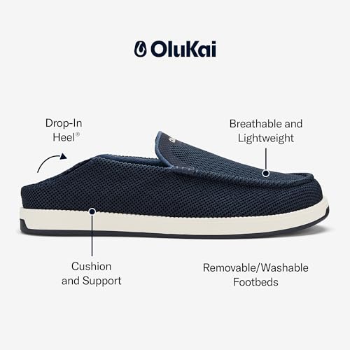 Image of OluKai Kakaha Mesh Men's Mesh Slip-On Shoes, Lightweight & Versatile Everyday Shoe, All-Day Wear & Comfortable Fit