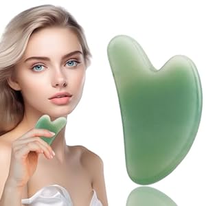 Gua Sha Facial Tools for Skin Care Massage Tools for Self Care Jade Body Gua Sha Stone Spa Kit Face Sculpting Tool for Beauty Puffiness Reduction Muscle Tension Relief Jawline Sculptor