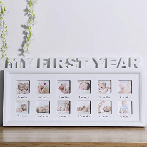 SEWACC Baby Keepsake Frame My First Year Photo