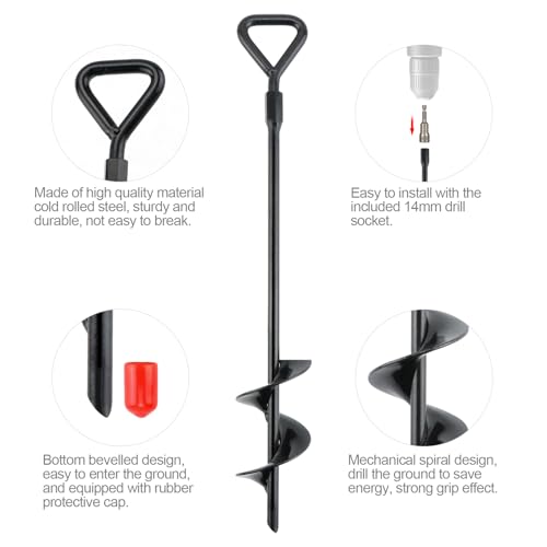 Anclaje de suelo para columpios y cobertizos con kit de correas de sujeción duraderas 4