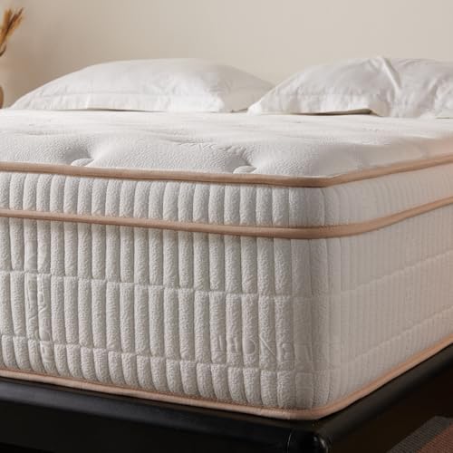 10 Inch Twin Hybrid Mattress, Medium Firm with Memory Foam and Individually Wrapped Pocket Coils, Fiberglass-Free, CertiPUR-US Certified