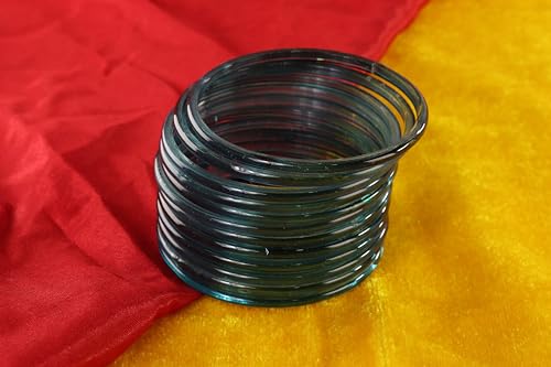 Image of STYOLLO Viral Jelly Transparent Plain Glass Chudi Set For Women & Girls | Traditional Bangle Set | Stylish Bangles For Girls | Ethnic Wedding, Festive & Daily Jewelry | Classic Designer Churi - Set Of 12