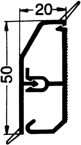 Preisvergleich Produktbild Rehau Elektro.Inst. SL-L Kanal 17338001100 20 / 50 cws SL-L 50 Sockelleistenkanal komplett 4007360079000