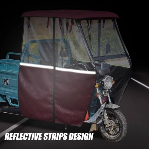 Cubierta para triciclo impermeable y protector solar para bicicletas de tres ruedas exterior 3