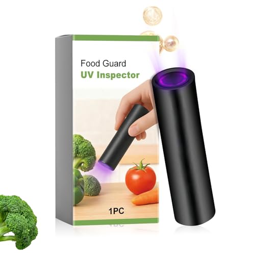 Linterna UV para examen de vegetales – Herramienta para monitorear la seguridad alimentaria | Lámpara de prueba UV para seguridad alimentaria, para cocineros aficionados, viajeros, restaurantes