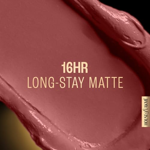 Image of Lakme Forever Matte Liquid Lip Colour, Long-Lasting Liquid Lipstick, Lightweight & Transferproof, Smudgeproof - Rose Wood 5.6ml (Pack of 2)