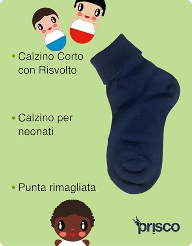 Chaussettes Nouveau Né sans couture anti irritation coton Prisco