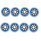 JCXYL EV 90mm/100mm Competition Speed Inline Skate Wheels 85A for PU Single Row Roller Skate Wheel Replacement Training Set of 8,Blue,90mm