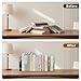 Hobbspring 2Pcs Metal Bookends Black Heavy Duty Book Shelf Holders Chess Decorative Book Ends Used on Desk for Back to School Office Home Library Small Large Heavy Books