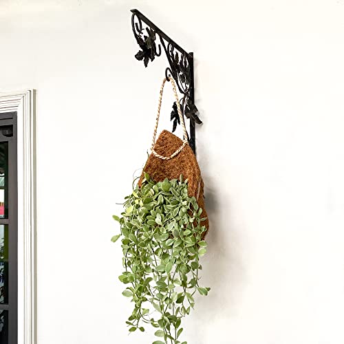 Panwa Handmade 100% Woven Thai Coconut Coir Bird Nest Hanging Orchid Planter Basket - Set Of 2 (6”& 4”) (Patio) #TOP4