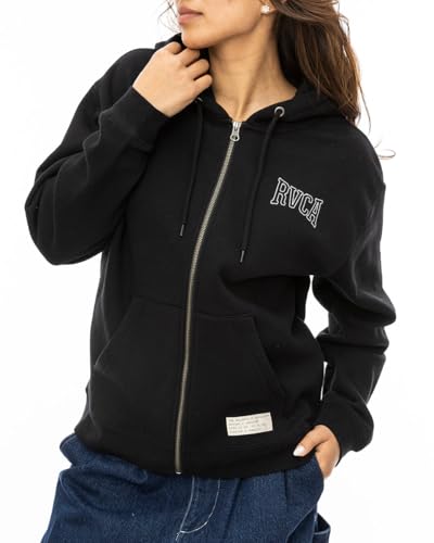 (ルーカ)RVCA 2024 レディース STITCH ZIP HOOD パーカー BLK 【2024年秋冬モデル】 BLK S