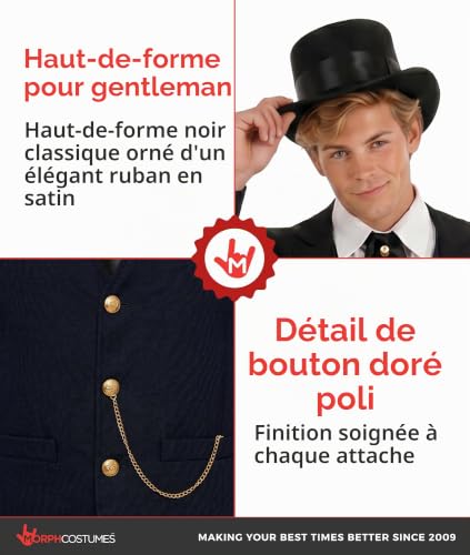 Fun Shack Costume Victorien Homme, Deguisement Epoque Halloween Homme, L – vue 3