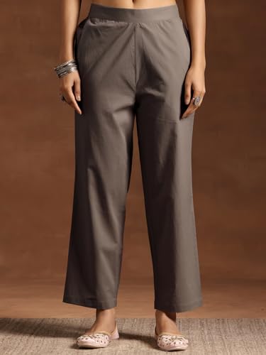 Image of Libas Printed Cotton Straight Kurta With Trouser and Dupatta
