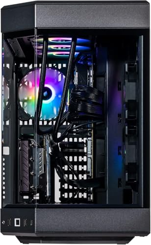 Image of Velztorm Black Praetix Custom Built Y60 Gaming Desktop PC (GeForce RTX 5080 16GB (Beats 4090), Liquid Cooled Intel i9-14900K, 64GB DDR5, 2TB PCIe SSD, 1000W PSU, WiFi 6E, Win 11 Pro)