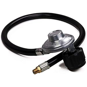 DOZYANT Weber 7503 21″ Hose and Regulator with 1/8″ NPT Male Thread with QCC1 Connection Replacement for Weber Spirit 500 & 700, Genesis 1000-5000, and Platinum I & II Gas Grills