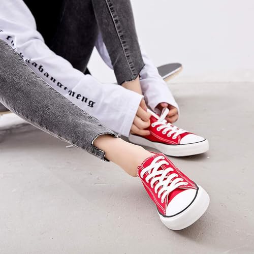 Image of ZGR Women's Canvas Low Top Sneaker Lace-up Classic Casual Shoes for Women