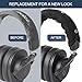 GEVO Protective Headband Cover for Audio Technica ATH M50, M50X, M50XBT, M40X M Series, Corsair Virtuoso & More, Machine Washable, No More Flaking Leather, Easy Installation, No Tool Needed | Black