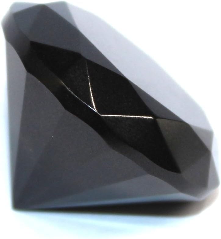 Jet Black Agate Crystal Diamond Pranic Healing Gemstone dis-integrator Cleasing Divine Spiritual Reiki Healing