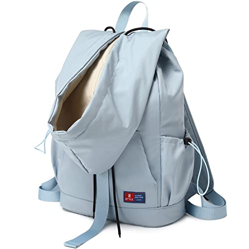 Mygreen Mochila de estilo con capucha para niñas, niños, escuela, adolescentes, bolsa de libros, para mujeres, casual, mochila, Azul claro, 15 inch Laptop Cover