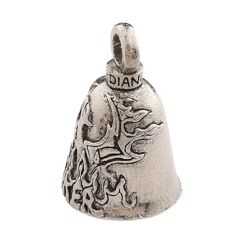 Image of Guardian Bell Good Luck Bell w /Keyring & Black Velvet Bag | Motorcycle Bell | Lead-Free Pewter | Made in USA