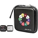 ProCase ギターピック ベース ピック用 EVA材質 収納ケース 最大84枚収納可能 アルバムブック - ブラック