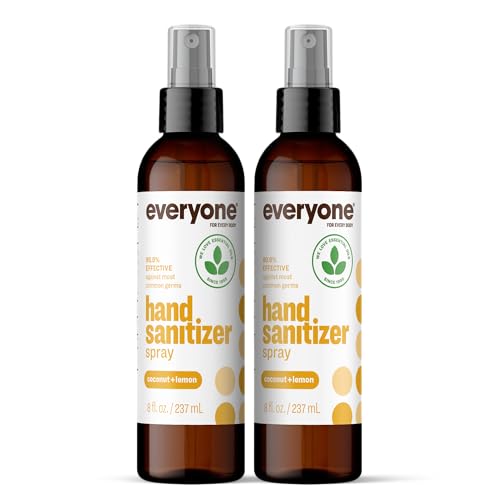 Image of Everyone Natural Hand Sanitizer Spray, Coconut Lemon, 8 oz 2-Pack | Everyone Hand Sanitizer Spray, Coconut Lemon, 8 oz 2-Pack