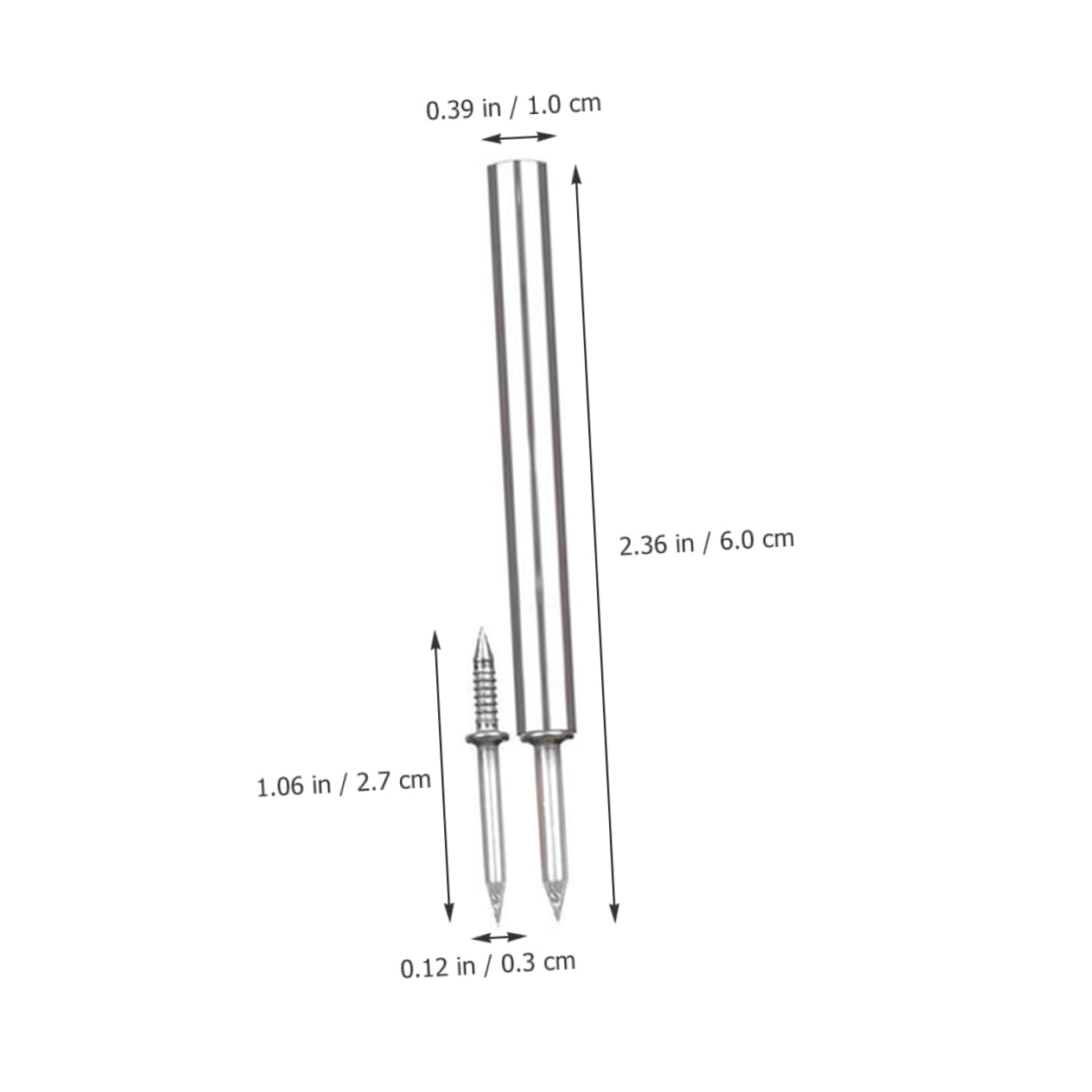 NULYLU 100pcs Double-head Nails Set for Diy Projects Assorted Picture Hanging Nails Heavy Duty for Plaster Walls Professional Seamless Finish