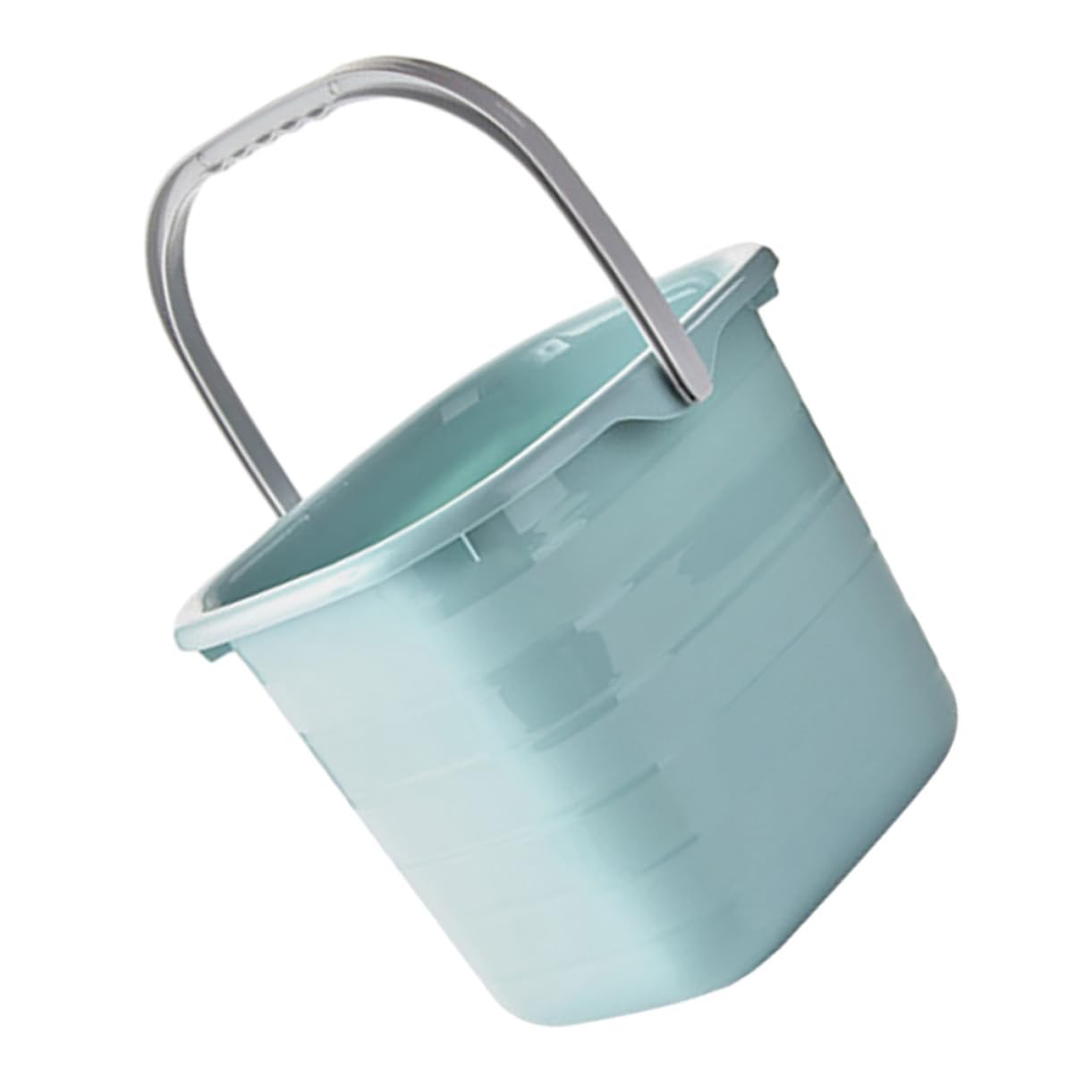 Secchio di Plastica Rettangolare Manico, Piccolo, Uso Domestico | Spostamento Agevole, per Famiglie e Giardinaggio, Adatto a Piante e Cibo per Animali