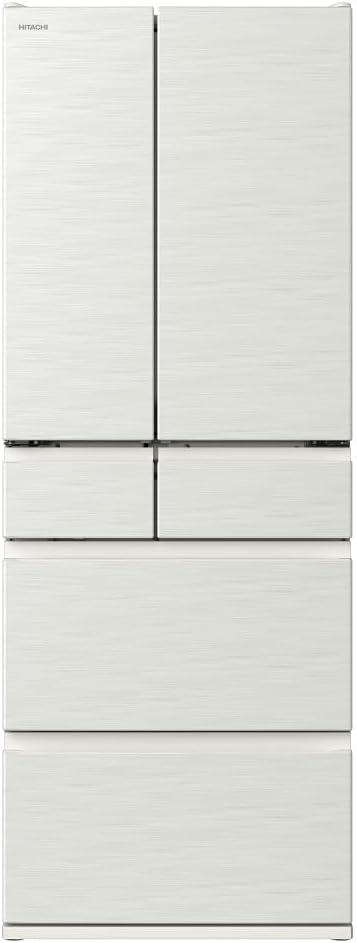 日立 冷蔵庫 幅68.5cm 570L フレンチドア R-VW57V W ピュアホワイト 日本製 大容量 まんなか野菜 まるごとチルド  Amazonで販売中