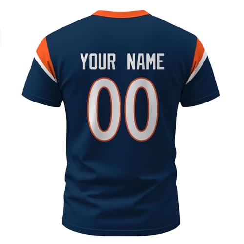 Image of ANTKING T-Shirt Custom Name Number Crewneck Short Sleeve for Men Youth Gifts