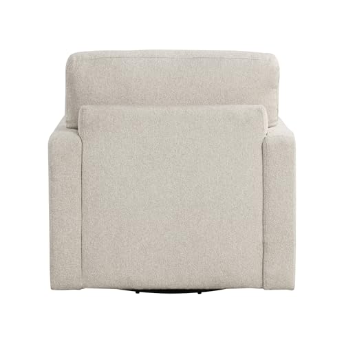 Sillón Giratorio Bouclé Beige miniatura 6