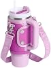 STANLEY All Day Quencher Bolso para Vaso de 30 oz con Asa | Bolso Cruzado con Bolsillo para Teléfono, Tarjetero y Correa Desmontable | Bolsa Porta Botellas de Agua | Libre de BPA | Dark Blossom 4