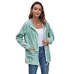 Hount Women's Lightweight Hooded Raincoat Waterproof Packable Active Outdoor Rain Jacket (S-3XL) - Image 2