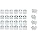 Wood Shelf Clips 48pc