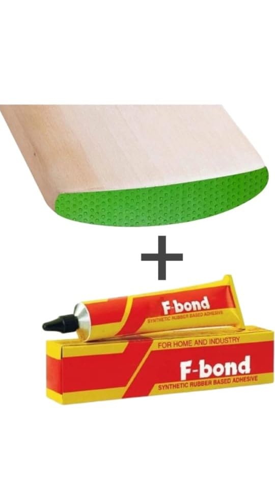 CRAZX Cricket Bat Toe Guard Protection Kit – 6 Toe Guards with F-Bond Adhesive, 2 Sandpapers & 2 Fibre Tapes – Complete DIY Bat Repair & Protection Kit 1